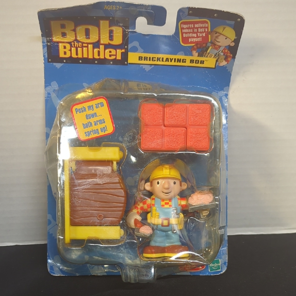 Bob The Builder: Brick Laying Bob Action Figure NEW 2001 Damaged